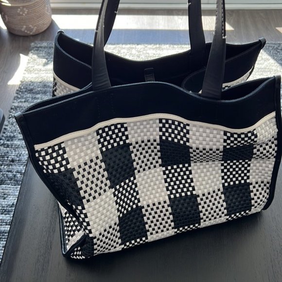 PROENZA SCHOULER Large Morris Woven Plaid Tote - Picture 4 of 9